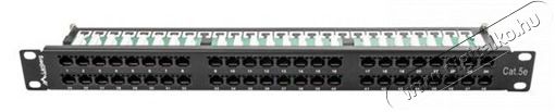 LANBERG PPU5-1048-B 19"/1U 48port Cat5e UTP &aacute;rny&eacute;kolatlan fekete patch panel H&aacute;ztart&aacute;s / Otthon / K&uuml;lt&eacute;r - Egy&eacute;b h&aacute;ztart&aacute;si term&eacute;k - 466552
