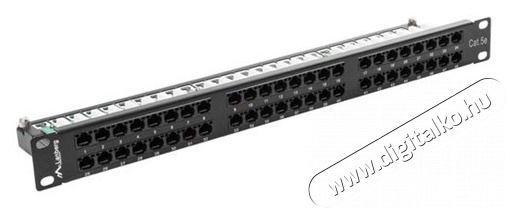 LANBERG PPU5-1048-B 19"/1U 48port Cat5e UTP &aacute;rny&eacute;kolatlan fekete patch panel H&aacute;ztart&aacute;s / Otthon / K&uuml;lt&eacute;r - Egy&eacute;b h&aacute;ztart&aacute;si term&eacute;k - 466552