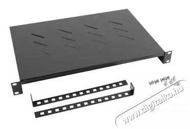 LANBERG AK-1004-B 19 1U M&Eacute;LY:300mm MAX:25kg fix fekete polc 4 ponton r&ouml;gz&iacute;tett csavarral Iroda &eacute;s sz&aacute;m&iacute;t&aacute;stechnika - H&aacute;l&oacute;zat - H&aacute;l&oacute;zati kieg&eacute;sz&iacute;tő - 406439