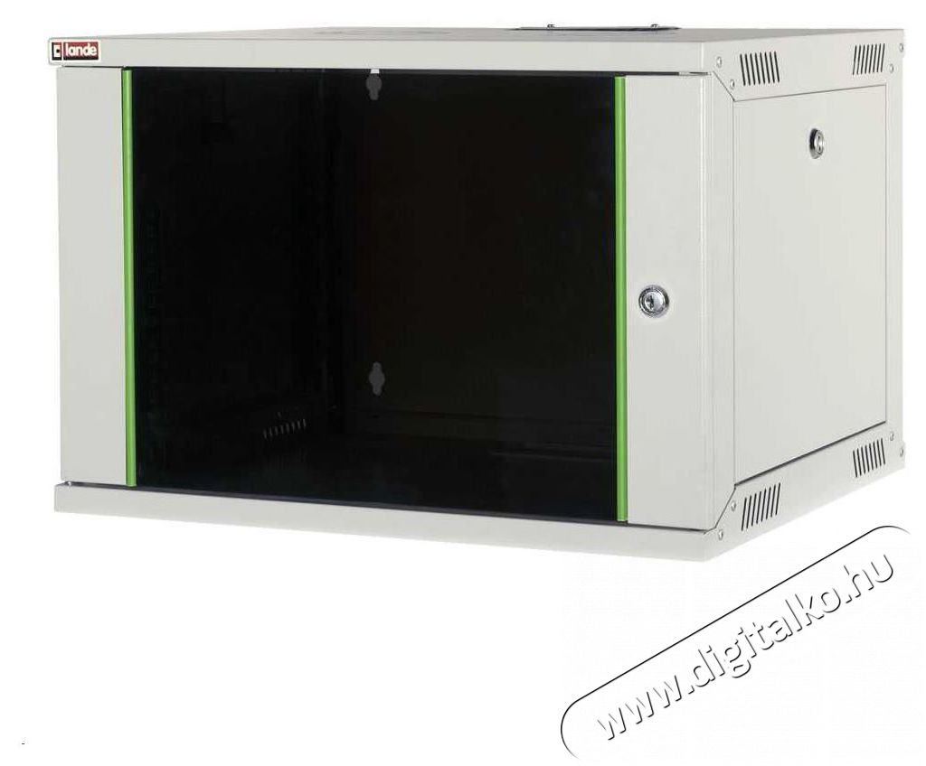 Lande LN-EUBOX09U5445-LG-1 EURObox 19 9U 540x450 sz&uuml;rke fali rack szekr&eacute;ny Iroda &eacute;s sz&aacute;m&iacute;t&aacute;stechnika - H&aacute;l&oacute;zat - H&aacute;l&oacute;zati kieg&eacute;sz&iacute;tő - 395580