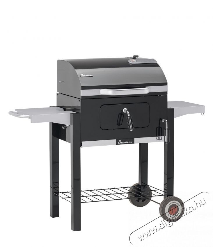 Landmann fasz&eacute;n grill, főzőfel&uuml;let, 42x56 cm, zom&aacute;ncozott &ouml;nt&ouml;ttvas, Fekete H&aacute;ztart&aacute;s / Otthon / K&uuml;lt&eacute;r - K&uuml;lt&eacute;r / kerti term&eacute;k / grill - Kerti grill - 535394