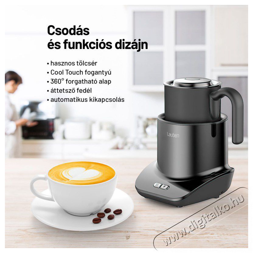 Lauben 550BC Milk Frother Frapp&eacute; k&eacute;sz&iacute;tő Konyhai term&eacute;kek - K&aacute;v&eacute;főző / k&aacute;v&eacute;&ouml;rlő / kieg&eacute;sz&iacute;tő - Tejhabos&iacute;t&oacute; - 500667