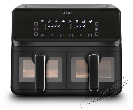 Lauben DualZone Air Fryer 8000BC Konyhai term&eacute;kek - Konyhai kisg&eacute;p (s&uuml;t&eacute;s / főz&eacute;s / hűt&eacute;s / &eacute;telk&eacute;sz&iacute;t&eacute;s) - L&eacute;gkever&eacute;ses főzőg&eacute;p / elektromos kukta / multifunkci&oacute;s s&uuml;tő - 500678