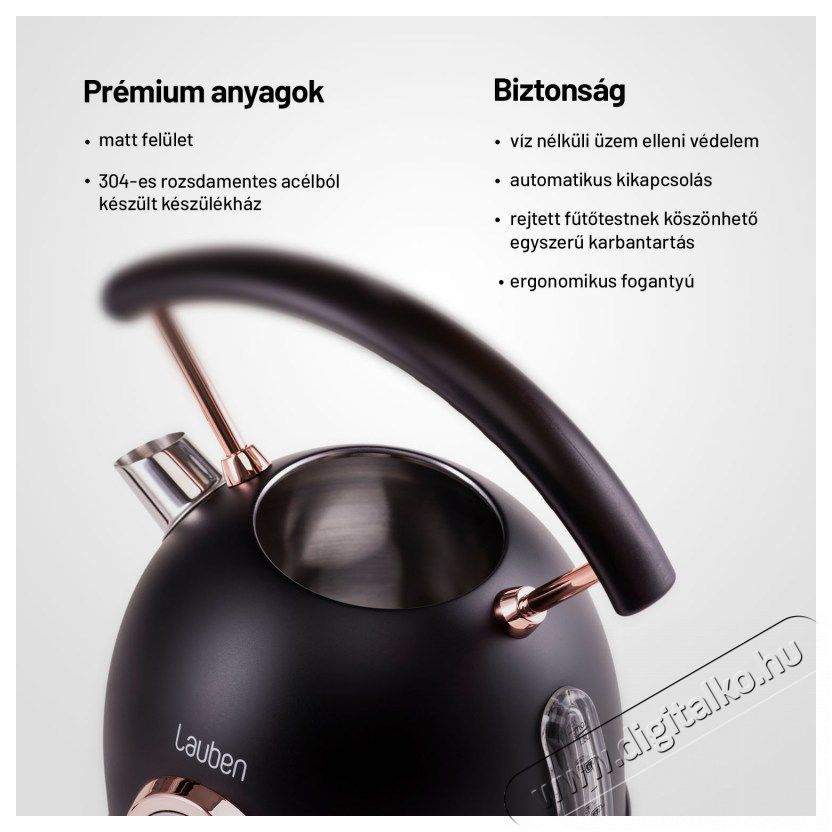 Lauben Electric Kettle 17BC V&iacute;zforral&oacute; Konyhai term&eacute;kek - V&iacute;zforral&oacute; / teafőző - 500682