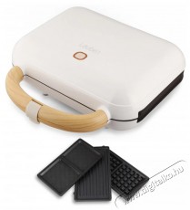 Lauben LBNSM900WW Sandwich Maker 3in1 900 W Konyhai term&eacute;kek - Konyhai kisg&eacute;p (s&uuml;t&eacute;s / főz&eacute;s / hűt&eacute;s / &eacute;telk&eacute;sz&iacute;t&eacute;s) - Melegszendvics / gofri s&uuml;tő - 500740