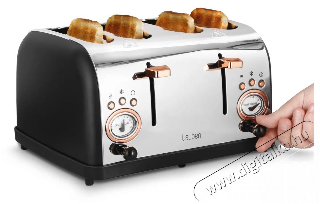 Lauben 4 Slice Toaster 1500BC Konyhai term&eacute;kek - Konyhai kisg&eacute;p (s&uuml;t&eacute;s / főz&eacute;s / hűt&eacute;s / &eacute;telk&eacute;sz&iacute;t&eacute;s) - Keny&eacute;rpir&iacute;t&oacute; - 504777
