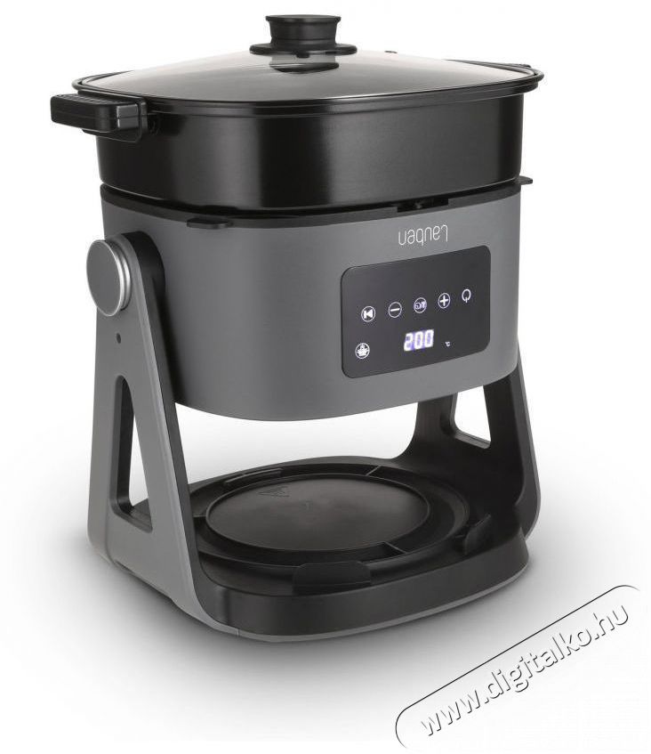 Lauben 5500BG Glass&Grill 3in1 Konyhai term&eacute;kek - Konyhai kisg&eacute;p (s&uuml;t&eacute;s / főz&eacute;s / hűt&eacute;s / &eacute;telk&eacute;sz&iacute;t&eacute;s) - L&eacute;gkever&eacute;ses főzőg&eacute;p / elektromos kukta / multifunkci&oacute;s s&uuml;tő - 504781