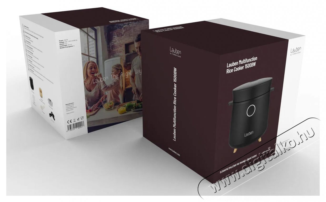 Lauben Multifunction Rice Cooker 1500BW Konyhai term&eacute;kek - Konyhai kisg&eacute;p (s&uuml;t&eacute;s / főz&eacute;s / hűt&eacute;s / &eacute;telk&eacute;sz&iacute;t&eacute;s) - Rizsfőző - 504776