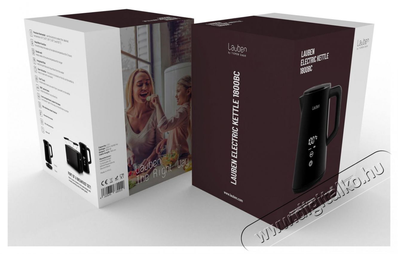 Lauben Electric Kettle 1800BC Konyhai term&eacute;kek - V&iacute;zforral&oacute; / teafőző - 513111