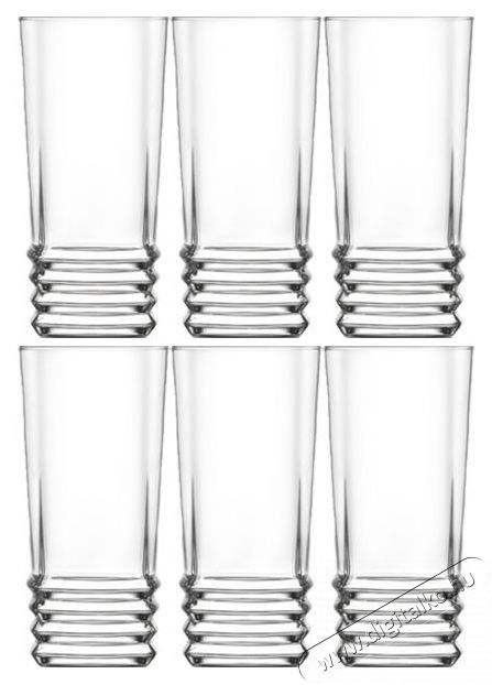 LAV  Vizespoh&aacute;r HB 330 ml ELEGAN v&iacute;ztiszta 6 db Konyhai term&eacute;kek - Egy&eacute;b / Konyhai kieg&eacute;sz&iacute;tő - 525192