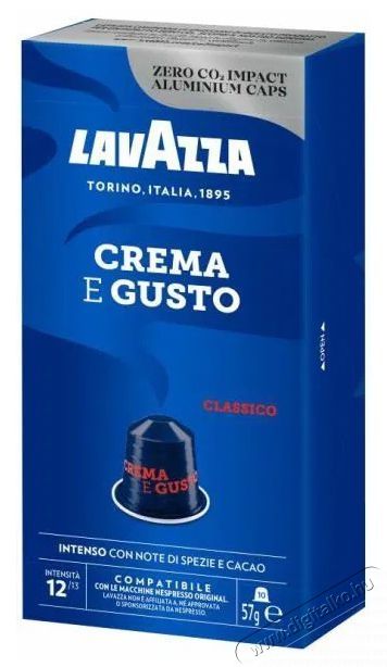 Lavazza NCC Crema E Gusto 10 db - kompatibilis a Nespresso&reg; Original k&aacute;v&eacute;főzőkkel* Konyhai term&eacute;kek - K&aacute;v&eacute;főző / k&aacute;v&eacute;&ouml;rlő / kieg&eacute;sz&iacute;tő - K&aacute;v&eacute; kapszula / pod / szemes / őr&ouml;lt k&aacute;v&eacute; - 503750