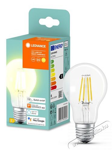 LEDVANCE Smart+ E27 6,7W 606LM 2700K &aacute;ll&iacute;that&oacute; f&eacute;nyerejű kisg&ouml;mb LED okos f&eacute;nyforr&aacute;s H&aacute;ztart&aacute;s / Otthon / K&uuml;lt&eacute;r - Vil&aacute;g&iacute;t&aacute;s / elektromoss&aacute;g - E27 foglalat&uacute; izz&oacute; - 390996