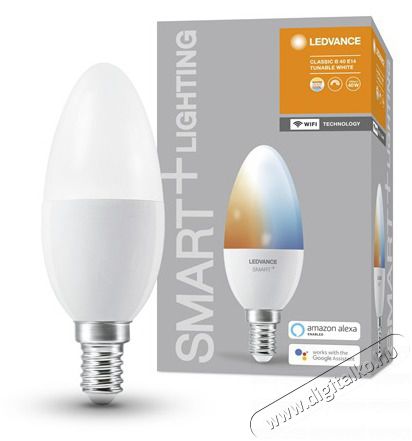 LEDVANCE Smart+ Wifi vez&eacute;rl&eacute;sű 5W &aacute;ll&iacute;that&oacute; sz&iacute;nhőm&eacute;rs&eacute;kletű E14 dimmelhető gyertya LED f&eacute;nyforr&aacute;s H&aacute;ztart&aacute;s / Otthon / K&uuml;lt&eacute;r - Vil&aacute;g&iacute;t&aacute;s / elektromoss&aacute;g - E14 foglalat&uacute; izz&oacute; - 391128