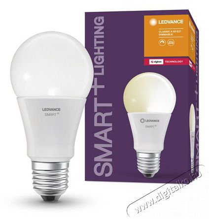 LEDVANCE Smart+ 8,5W E27 &aacute;ll&iacute;that&oacute; sz&iacute;nhőm&eacute;rs&eacute;kletű, dimmelhető k&ouml;rte alak&uacute; LED f&eacute;nyforr&aacute;s H&aacute;ztart&aacute;s / Otthon / K&uuml;lt&eacute;r - Vil&aacute;g&iacute;t&aacute;s / elektromoss&aacute;g - E27 foglalat&uacute; izz&oacute; - 395193