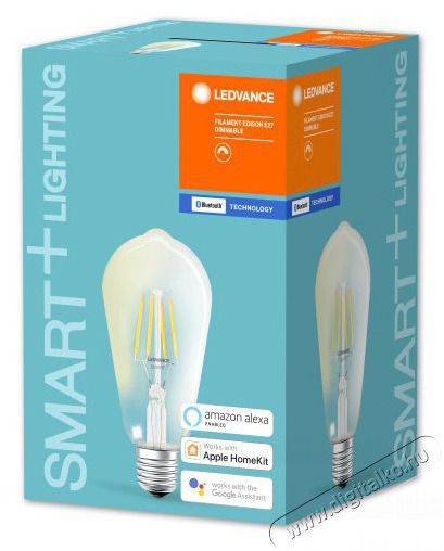 LEDVANCE Smart+ BT FIL edison f&eacute;nyforr&aacute;s,DIM,6W 2700K E27 okostelefonnal,alkalmaz&aacute;ssal vez&eacute;relhető intelligens f&eacute;nyforr&aacute;s H&aacute;ztart&aacute;s / Otthon / K&uuml;lt&eacute;r - Vil&aacute;g&iacute;t&aacute;s / elektromoss&aacute;g - E27 foglalat&uacute; izz&oacute; - 396463