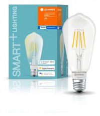 LEDVANCE Smart+ BT FIL edison f&eacute;nyforr&aacute;s,DIM,6W 2700K E27 okostelefonnal,alkalmaz&aacute;ssal vez&eacute;relhető intelligens f&eacute;nyforr&aacute;s H&aacute;ztart&aacute;s / Otthon / K&uuml;lt&eacute;r - Vil&aacute;g&iacute;t&aacute;s / elektromoss&aacute;g - E27 foglalat&uacute; izz&oacute; - 396463