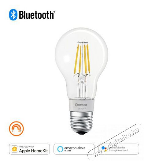 LEDVANCE Smart+ BT FIL okos f&eacute;nyforr&aacute;s, &aacute;ll&iacute;thatő f&eacute;nyerővel, 6W 2700K E27 okos, vez&eacute;relhető intelligens f&eacute;nyforr&aacute;s H&aacute;ztart&aacute;s / Otthon / K&uuml;lt&eacute;r - Vil&aacute;g&iacute;t&aacute;s / elektromoss&aacute;g - E27 foglalat&uacute; izz&oacute; - 396464