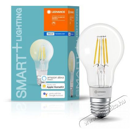LEDVANCE Smart+ BT FIL okos f&eacute;nyforr&aacute;s, &aacute;ll&iacute;thatő f&eacute;nyerővel, 6W 2700K E27 okos, vez&eacute;relhető intelligens f&eacute;nyforr&aacute;s H&aacute;ztart&aacute;s / Otthon / K&uuml;lt&eacute;r - Vil&aacute;g&iacute;t&aacute;s / elektromoss&aacute;g - E27 foglalat&uacute; izz&oacute; - 396464
