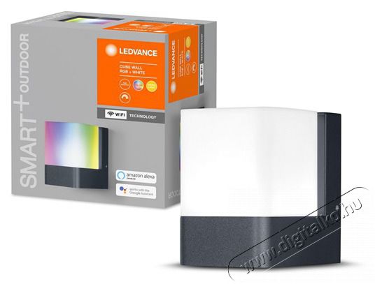 LEDVANCE Smart+ WiFi Cube Wall okos l&aacute;mpa s&ouml;t&eacute;t sz&uuml;rke, sz&iacute;nv&aacute;lt&oacute;s okos, vez&eacute;relhető intelligens l&aacute;mpatest H&aacute;ztart&aacute;s / Otthon / K&uuml;lt&eacute;r - Vil&aacute;g&iacute;t&aacute;s / elektromoss&aacute;g - Kerti / k&uuml;lt&eacute;ri l&aacute;mpa - 396452