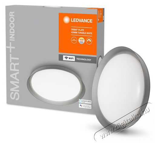 LEDVANCE Smart+ WiFi menny. okos l&aacute;mpa Ceiling Plate, &aacute;ll. sz&iacute;nhőm. 430mm okos, vez&eacute;relhető intelligens l&aacute;mpatest (297659) H&aacute;ztart&aacute;s / Otthon / K&uuml;lt&eacute;r - Vil&aacute;g&iacute;t&aacute;s / elektromoss&aacute;g - Fali / mennyezeti l&aacute;mpa - 396449