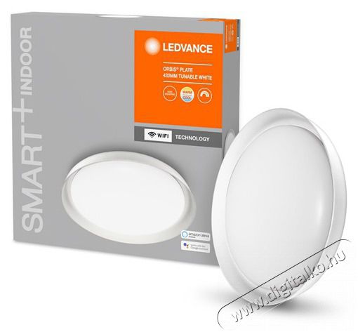 LEDVANCE Smart+ WiFi menny. okos l&aacute;mpa Ceiling Plate, &aacute;ll. sz&iacute;nhőm. 430mm okos, vez&eacute;relhető intelligens l&aacute;mpatest (297658) H&aacute;ztart&aacute;s / Otthon / K&uuml;lt&eacute;r - Vil&aacute;g&iacute;t&aacute;s / elektromoss&aacute;g - Fali / mennyezeti l&aacute;mpa - 396448