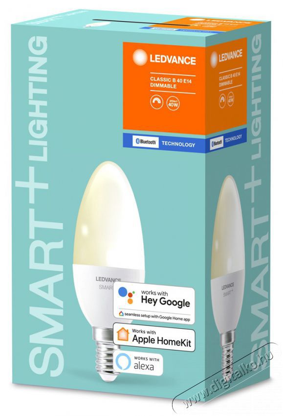 LEDVANCE Smart+ Bluetooth vez&eacute;rl&eacute;sű 5W 2700K E14, dimmelhető gyertya alak&uacute; LED f&eacute;nyforr&aacute;s H&aacute;ztart&aacute;s / Otthon / K&uuml;lt&eacute;r - Vil&aacute;g&iacute;t&aacute;s / elektromoss&aacute;g - E14 foglalat&uacute; izz&oacute; - 395152