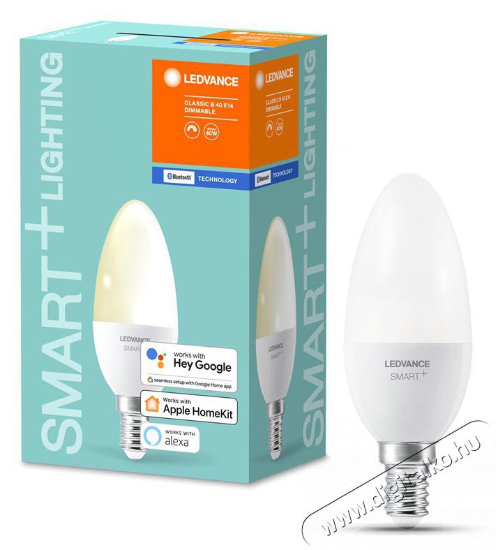 LEDVANCE Smart+ Bluetooth vez&eacute;rl&eacute;sű 5W 2700K E14, dimmelhető gyertya alak&uacute; LED f&eacute;nyforr&aacute;s H&aacute;ztart&aacute;s / Otthon / K&uuml;lt&eacute;r - Vil&aacute;g&iacute;t&aacute;s / elektromoss&aacute;g - E14 foglalat&uacute; izz&oacute; - 395152