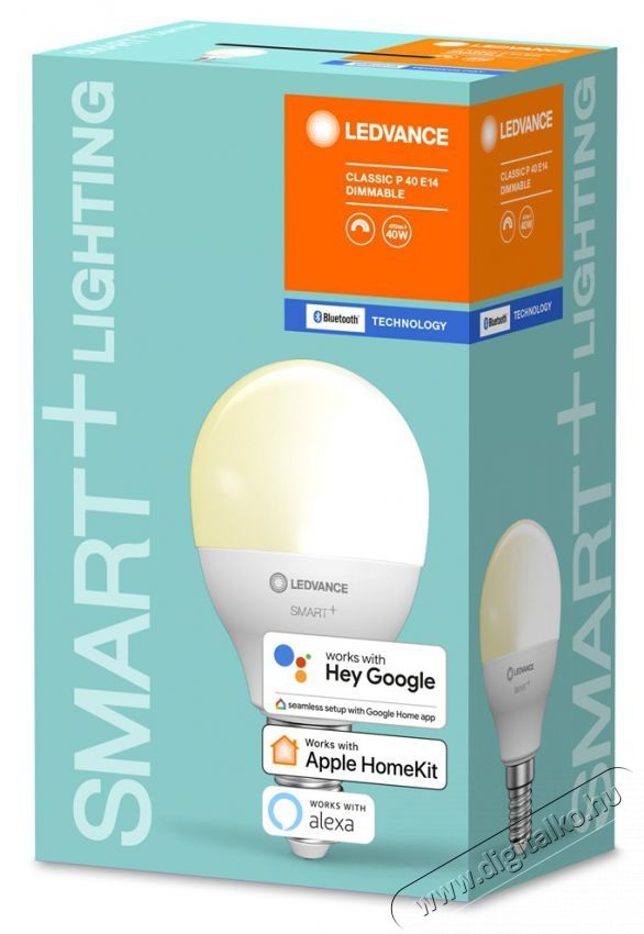 LEDVANCE Smart+ Bluetooth vez&eacute;rl&eacute;sű 5W 2700K E14, kisg&ouml;mb alak&uacute; LED f&eacute;nyforr&aacute;s H&aacute;ztart&aacute;s / Otthon / K&uuml;lt&eacute;r - Vil&aacute;g&iacute;t&aacute;s / elektromoss&aacute;g - E14 foglalat&uacute; izz&oacute; - 395153