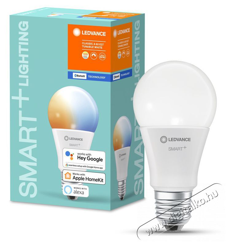 LEDVANCE Smart+ Bluetooth vez&eacute;rl&eacute;sű 9W &aacute;ll&iacute;that&oacute; sz&iacute;nhőm&eacute;rs&eacute;kletű E27, dimmelhető k&ouml;rte alak&uacute; LED f&eacute;nyforr&aacute;s H&aacute;ztart&aacute;s / Otthon / K&uuml;lt&eacute;r - Vil&aacute;g&iacute;t&aacute;s / elektromoss&aacute;g - E27 foglalat&uacute; izz&oacute; - 395151