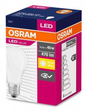 LEDVANCE Osram Value op&aacute;l b&uacute;ra/5,5W/470lm/2700K/E27 LED k&ouml;rte izz&oacute; Egy&eacute;b - Nem forgalmazzuk ! - 408382