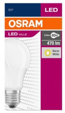 LEDVANCE Osram Value op&aacute;l b&uacute;ra/5,5W/470lm/2700K/E27 LED k&ouml;rte izz&oacute; Egy&eacute;b - Nem forgalmazzuk ! - 408382