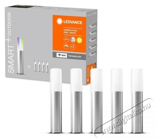 LEDVANCE Smart+ WiFi Garden 5 Pole okos k&uuml;lt&eacute;ri l&aacute;mpa multicolor, sz&iacute;nv&aacute;lt&oacute;s okos, vez&eacute;rlehető intelligens l&aacute;mpatest H&aacute;ztart&aacute;s / Otthon / K&uuml;lt&eacute;r - Vil&aacute;g&iacute;t&aacute;s / elektromoss&aacute;g - Kerti / k&uuml;lt&eacute;ri l&aacute;mpa - 450015