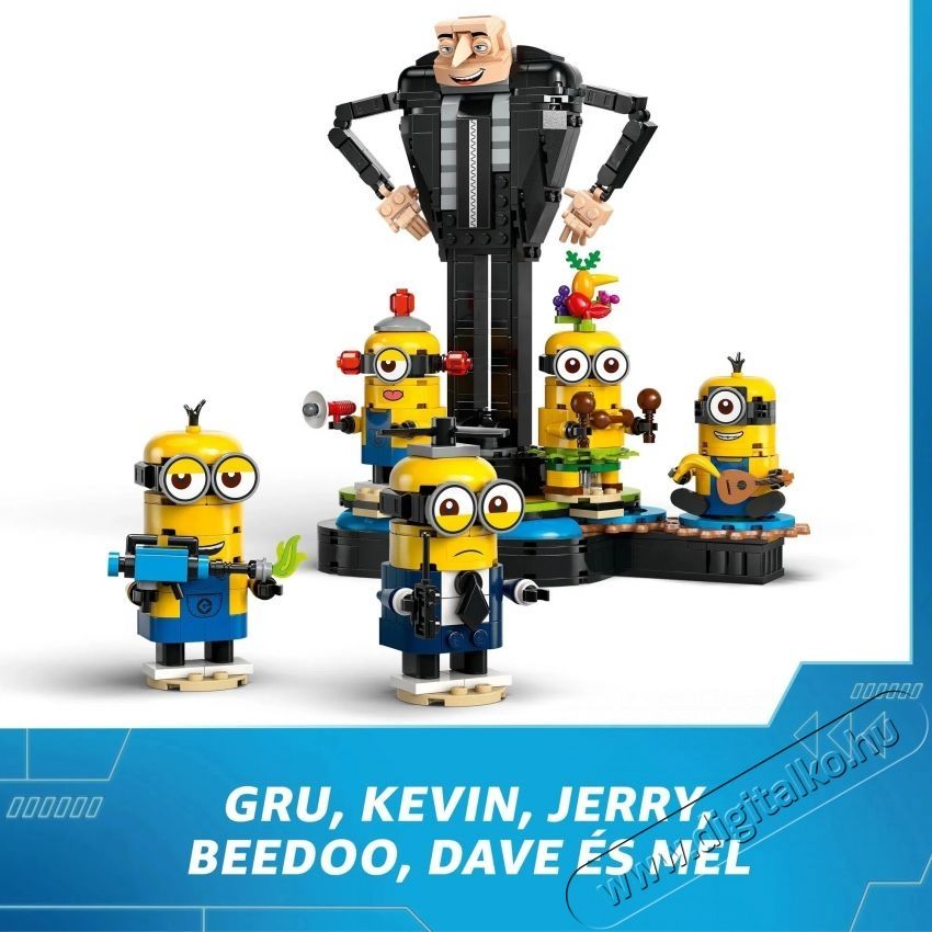 LEGO Gru 4. Kocka Gru &eacute;s minyonok 75582 H&aacute;ztart&aacute;s / Otthon / K&uuml;lt&eacute;r - J&aacute;t&eacute;k / Sport - Kreat&iacute;v / k&eacute;szs&eacute;gfejlesztő j&aacute;t&eacute;k - 531388