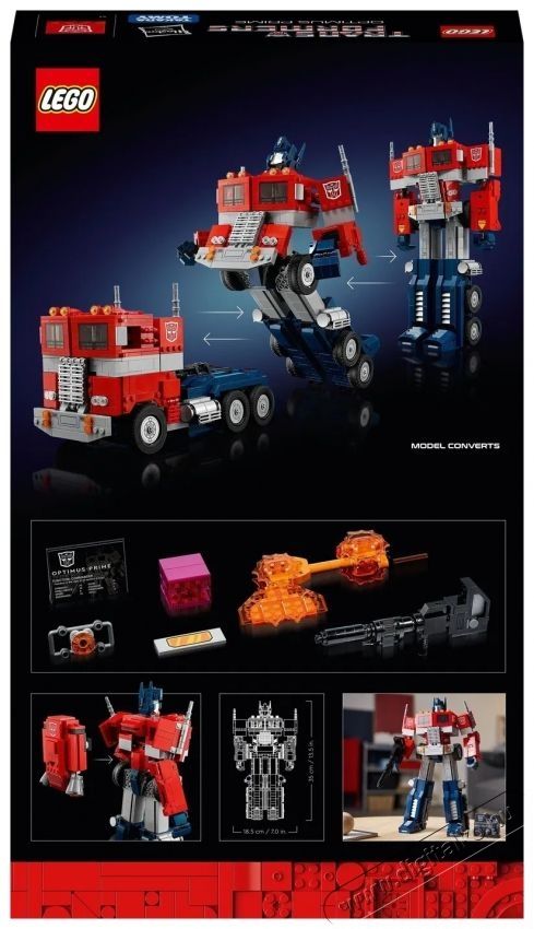 LEGO Icons 10302 Optimusz fővez&eacute;r H&aacute;ztart&aacute;s / Otthon / K&uuml;lt&eacute;r - J&aacute;t&eacute;k / Sport - Kreat&iacute;v / k&eacute;szs&eacute;gfejlesztő j&aacute;t&eacute;k - 531895