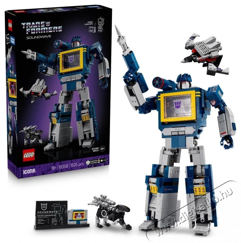 LEGO Icons 10358 Transformers  F&uuml;lelő H&aacute;ztart&aacute;s / Otthon / K&uuml;lt&eacute;r - J&aacute;t&eacute;k / Sport - Kreat&iacute;v / k&eacute;szs&eacute;gfejlesztő j&aacute;t&eacute;k - 531897