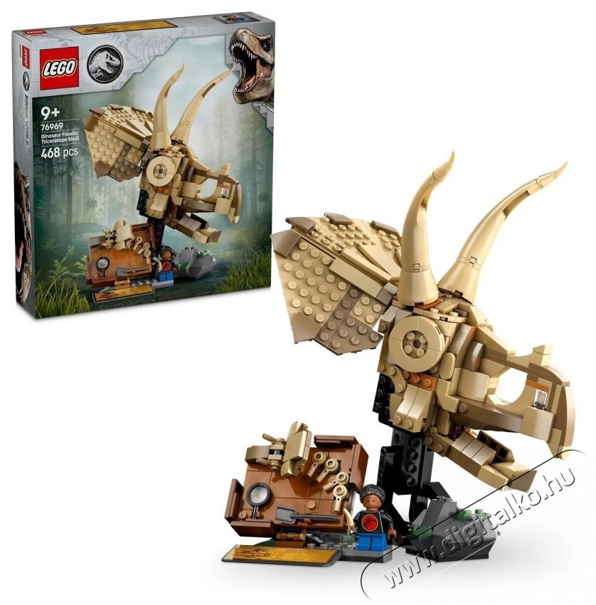 LEGO Jurassic World  76969 Din&oacute;maradv&aacute;nyok  Triceratops-koponya H&aacute;ztart&aacute;s / Otthon / K&uuml;lt&eacute;r - J&aacute;t&eacute;k / Sport - Kreat&iacute;v / k&eacute;szs&eacute;gfejlesztő j&aacute;t&eacute;k - 531900