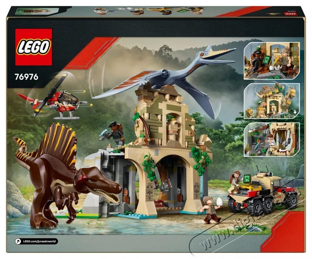 LEGO Jurassic World 76976 Spinosaurus &eacute;s Quetzalcoatlus  l&eacute;gi k&uuml;ldet&eacute;s H&aacute;ztart&aacute;s / Otthon / K&uuml;lt&eacute;r - J&aacute;t&eacute;k / Sport - Kreat&iacute;v / k&eacute;szs&eacute;gfejlesztő j&aacute;t&eacute;k - 531903