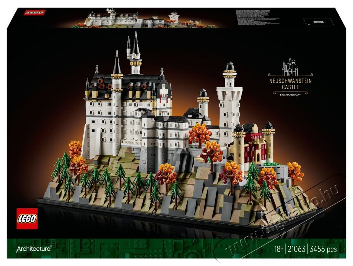 LEGO Architecture - Neuschwanstein kast&eacute;ly (21063)  H&aacute;ztart&aacute;s / Otthon / K&uuml;lt&eacute;r - J&aacute;t&eacute;k / Sport - Kreat&iacute;v / k&eacute;szs&eacute;gfejlesztő j&aacute;t&eacute;k - 537636