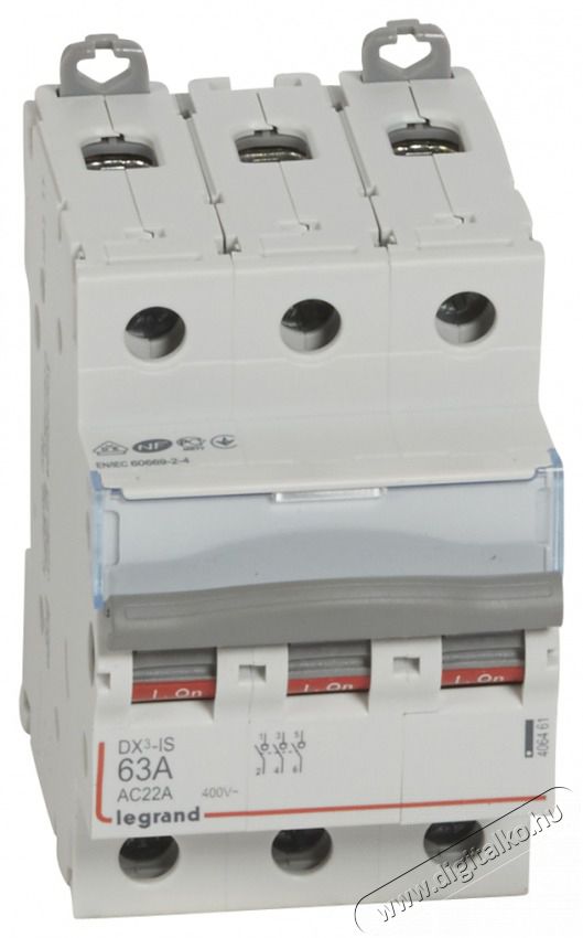 Legrand 406461 DX3-I 3P 63A terhel&eacute;skapcsol&oacute; H&aacute;ztart&aacute;s / Otthon / K&uuml;lt&eacute;r - Vil&aacute;g&iacute;t&aacute;s / elektromoss&aacute;g - H&aacute;l&oacute;zati eloszt&oacute; / hosszabb&iacute;t&oacute; / adapter - 392453