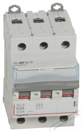 Legrand 406461 DX3-I 3P 63A terhel&eacute;skapcsol&oacute; H&aacute;ztart&aacute;s / Otthon / K&uuml;lt&eacute;r - Vil&aacute;g&iacute;t&aacute;s / elektromoss&aacute;g - H&aacute;l&oacute;zati eloszt&oacute; / hosszabb&iacute;t&oacute; / adapter - 392453