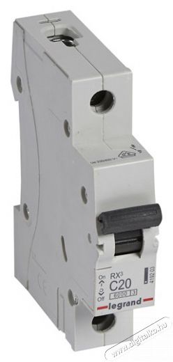 Legrand 419203 RX3 C20 6kA BIC 1 p&oacute;lus&uacute; kismegszak&iacute;t&oacute; H&aacute;ztart&aacute;s / Otthon / K&uuml;lt&eacute;r - Vil&aacute;g&iacute;t&aacute;s / elektromoss&aacute;g - H&aacute;l&oacute;zati eloszt&oacute; / hosszabb&iacute;t&oacute; / adapter - 391742