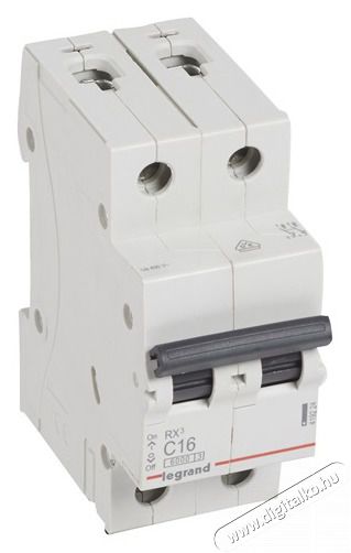 Legrand 419224 RX3 C16 6kA BIC 2 p&oacute;lus&uacute; kismegszak&iacute;t&oacute; H&aacute;ztart&aacute;s / Otthon / K&uuml;lt&eacute;r - Vil&aacute;g&iacute;t&aacute;s / elektromoss&aacute;g - H&aacute;l&oacute;zati eloszt&oacute; / hosszabb&iacute;t&oacute; / adapter - 392521