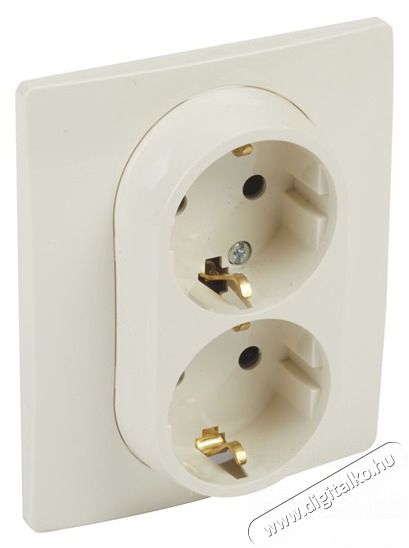 Legrand 764634 Nilo&eacute; 2&times;2P+F csatlakoz&oacute;aljzat - b&eacute;zs  H&aacute;ztart&aacute;s / Otthon / K&uuml;lt&eacute;r - Vil&aacute;g&iacute;t&aacute;s / elektromoss&aacute;g - H&aacute;l&oacute;zati eloszt&oacute; / hosszabb&iacute;t&oacute; / adapter - 391976