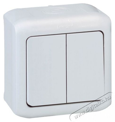 Legrand 782361 Forix IP44 feh&eacute;r kettős v&aacute;lt&oacute;kapcsol&oacute; H&aacute;ztart&aacute;s / Otthon / K&uuml;lt&eacute;r - Vil&aacute;g&iacute;t&aacute;s / elektromoss&aacute;g - H&aacute;l&oacute;zati eloszt&oacute; / hosszabb&iacute;t&oacute; / adapter - 392199