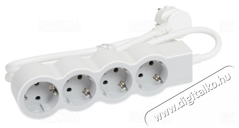 Legrand 694552 1,5m vezet&eacute;kkel feh&eacute;r-sz&uuml;rke 4x2P+F eloszt&oacute;sor Tv kieg&eacute;sz&iacute;tők - K&aacute;bel / csatlakoz&oacute; - Csatlakoz&oacute; / eloszt&oacute; / &aacute;talak&iacute;t&oacute; - 398357