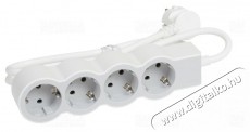 Legrand 694552 1,5m vezet&eacute;kkel feh&eacute;r-sz&uuml;rke 4x2P+F eloszt&oacute;sor Tv kieg&eacute;sz&iacute;tők - K&aacute;bel / csatlakoz&oacute; - Csatlakoz&oacute; / eloszt&oacute; / &aacute;talak&iacute;t&oacute; - 398357
