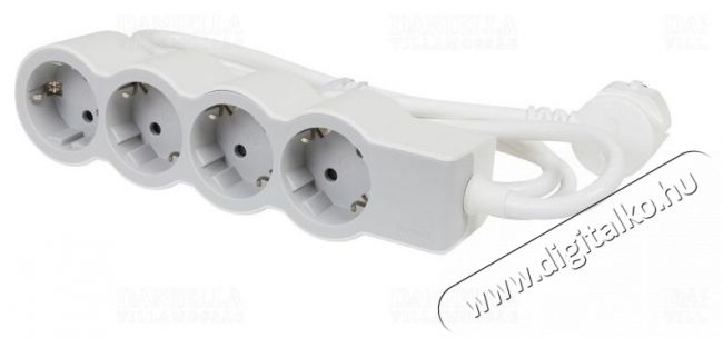 Legrand 694552 1,5m vezet&eacute;kkel feh&eacute;r-sz&uuml;rke 4x2P+F eloszt&oacute;sor Tv kieg&eacute;sz&iacute;tők - K&aacute;bel / csatlakoz&oacute; - Csatlakoz&oacute; / eloszt&oacute; / &aacute;talak&iacute;t&oacute; - 398357