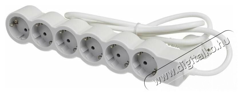 Legrand 694557 1,5m vezet&eacute;kkel feh&eacute;r-sz&uuml;rke 6x2P+F eloszt&oacute;sor H&aacute;ztart&aacute;s / Otthon / K&uuml;lt&eacute;r - Vil&aacute;g&iacute;t&aacute;s / elektromoss&aacute;g - H&aacute;l&oacute;zati eloszt&oacute; / hosszabb&iacute;t&oacute; / adapter - 398355