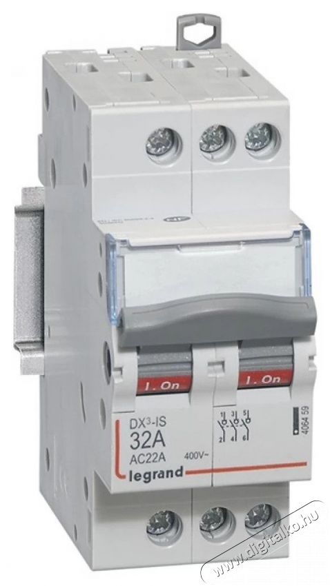 Legrand 406459 DX3-I 3P 32A terhel&eacute;skapcsol&oacute; H&aacute;ztart&aacute;s / Otthon / K&uuml;lt&eacute;r - Vil&aacute;g&iacute;t&aacute;s / elektromoss&aacute;g - H&aacute;l&oacute;zati eloszt&oacute; / hosszabb&iacute;t&oacute; / adapter - 392471