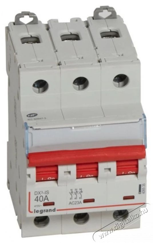 Legrand 406535 DX3-IS 3P 40A terhel&eacute;skapcsol&oacute; H&aacute;ztart&aacute;s / Otthon / K&uuml;lt&eacute;r - Vil&aacute;g&iacute;t&aacute;s / elektromoss&aacute;g - H&aacute;l&oacute;zati eloszt&oacute; / hosszabb&iacute;t&oacute; / adapter - 392472